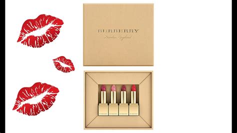 burberry festive mini lip velvet set swatches